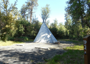Lewis & Clark Trail Teepee with parking