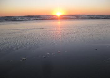 Grayland Beach sunset ocean view sandy beaches