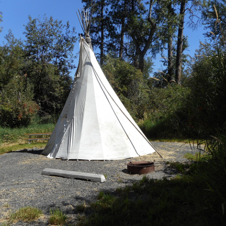 Lewis & Clark Trail Teepee Close-up