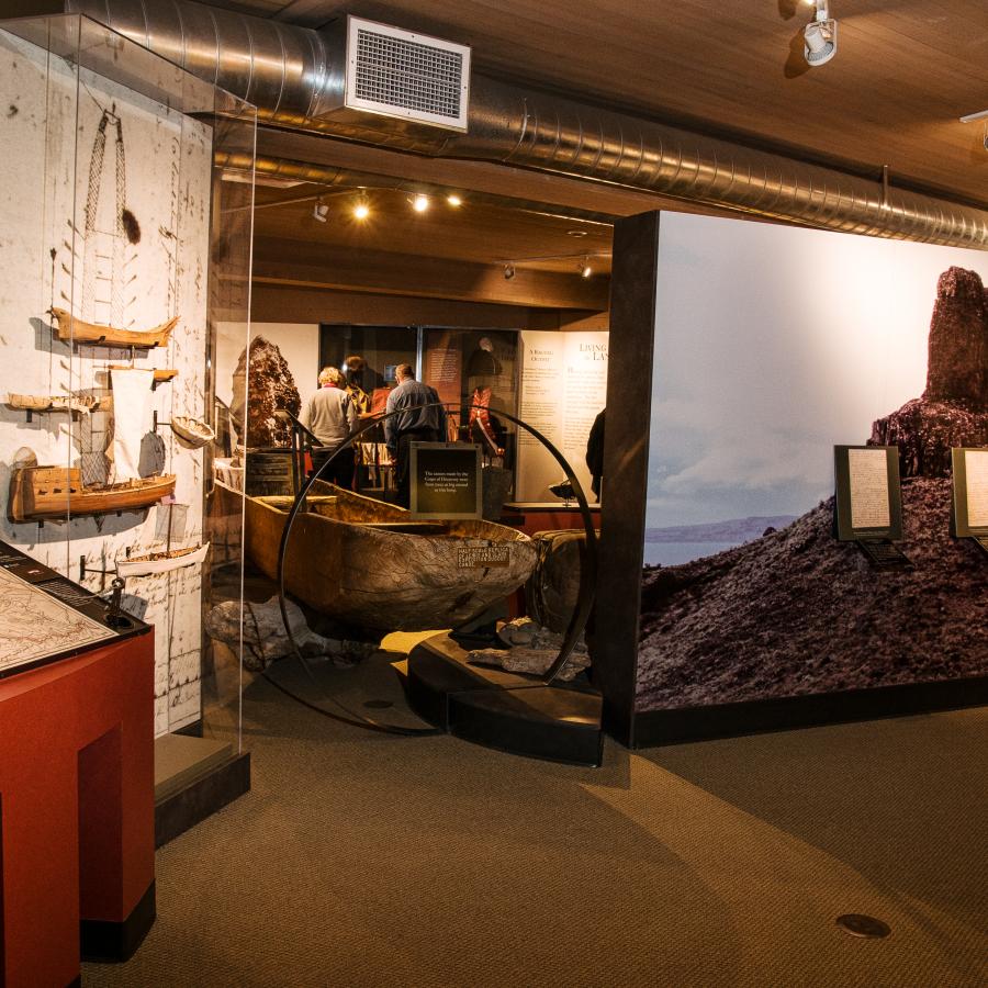 Lewis and Clark Interpretive Center at Cape Disappointment State Park.