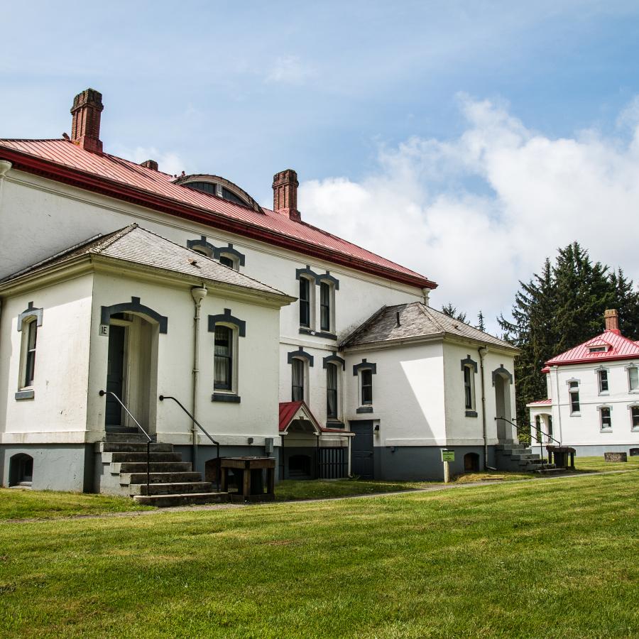 The Lighthouse Keeper's Residence on a sunny day.