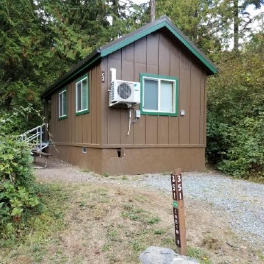 Deception Pass Quarry Pond Cabin with parking pad