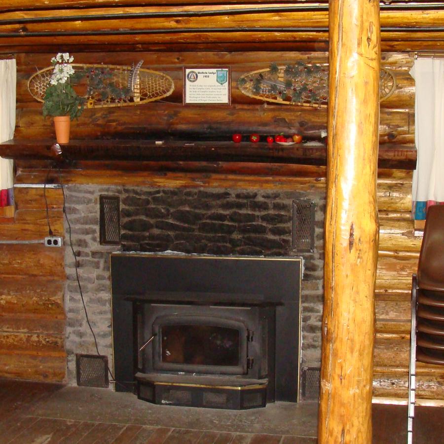 Wohelo Lodge Interior Fireplace