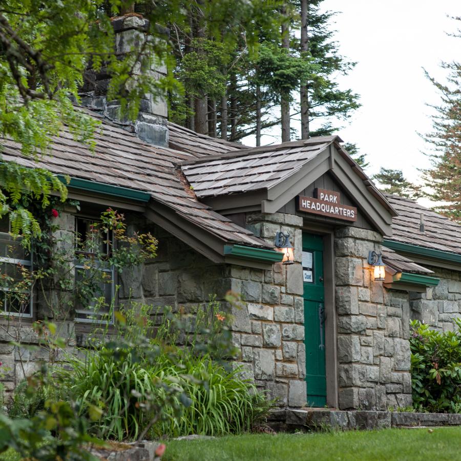 The ranger station at Beacon Rock State Park.