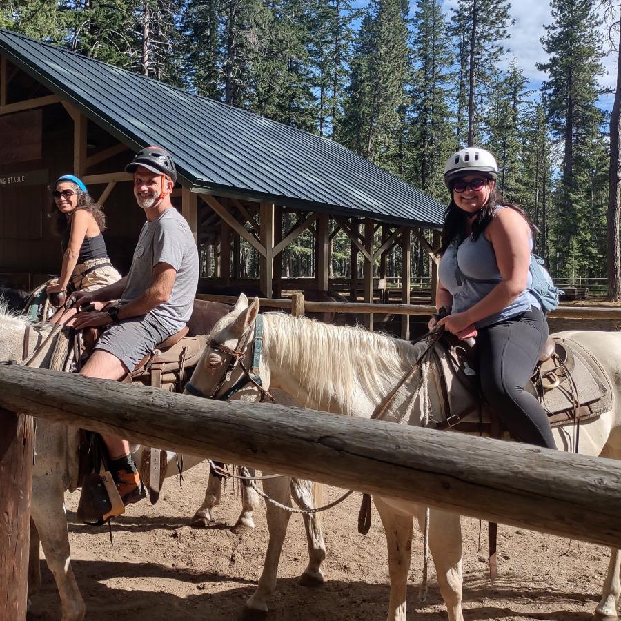 Learn who has the right of way before taking a mixed-use trail. Hint: horses rule!