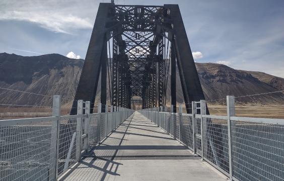 New trestle build along the Palouse to Cascades State Park Trail.